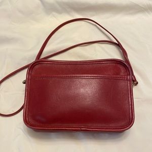 Vintage Coach red leather bag. Excellent condition!